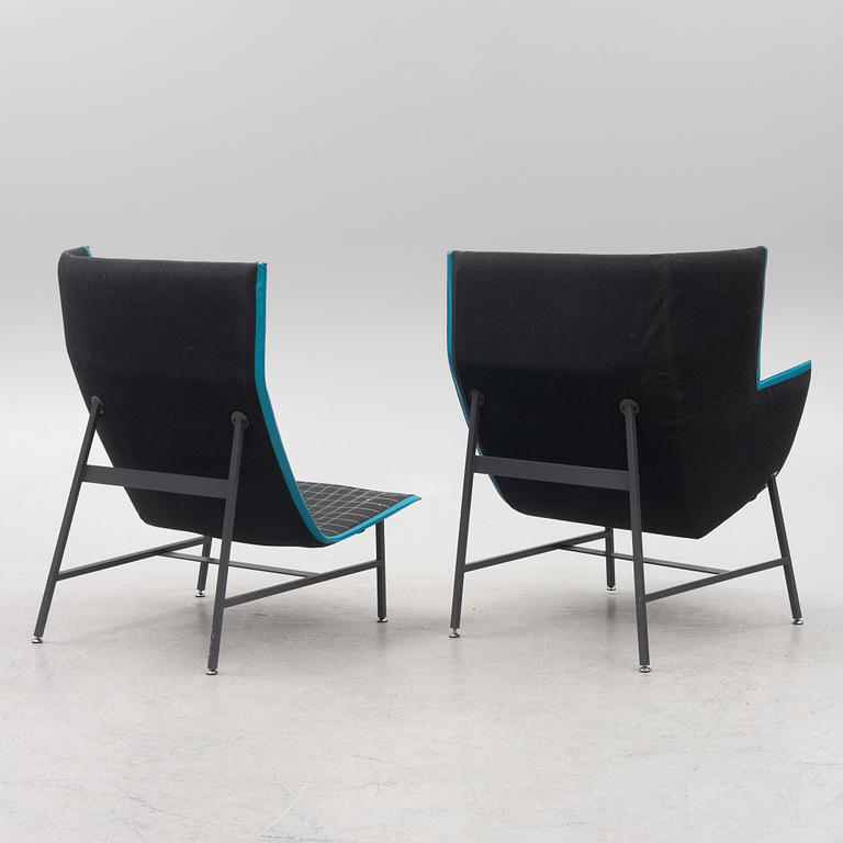 Nipa Doshi & Jonathan Levien, a pair of "Paper Planes" armchairs, Moroso, Italy.