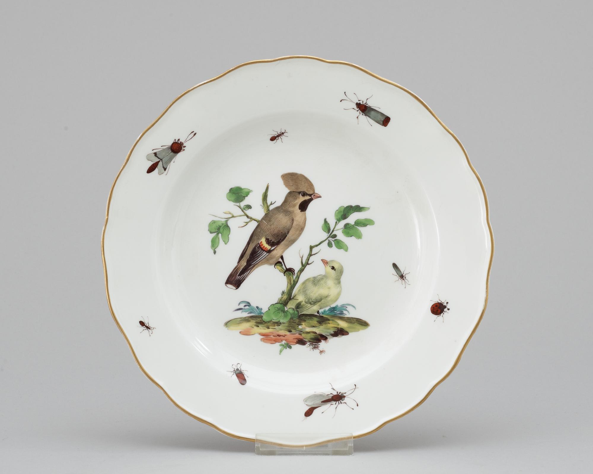 A 19th century Meissen plate.