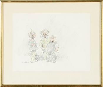 ROBERT HÖGFELDT, 3 st, blandteknik, sign.