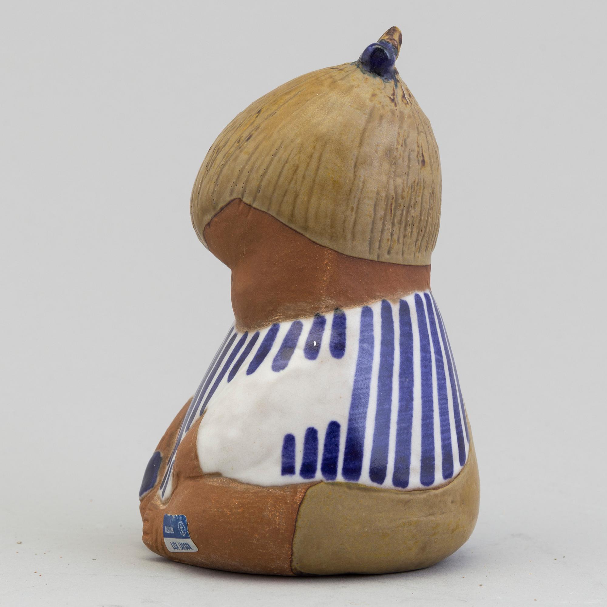 LISA LARSON, figurin, stengods, "Johanna", ur serien Larsons Ungar, Gustavsberg, signerad.