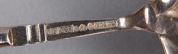 PARTI BESTICK, 6 st, silver, bl a Ryssland. 1800-1900-tal.