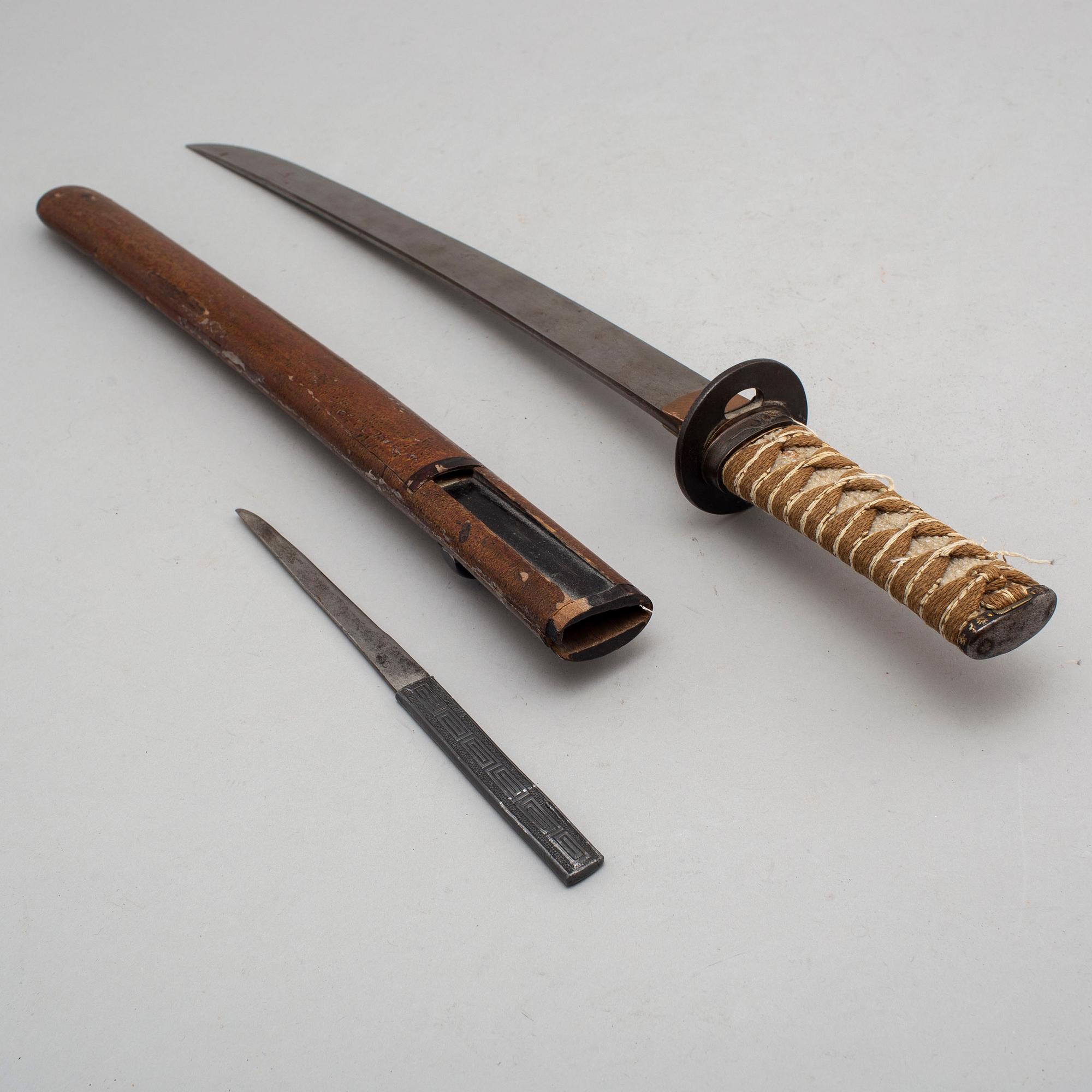 A Japanese 19th century wakizashi.