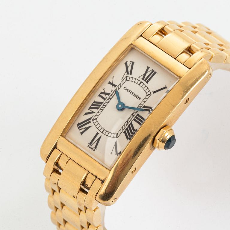 Cartier, Tank Américaine, wristwatch, 19 x 35 mm.