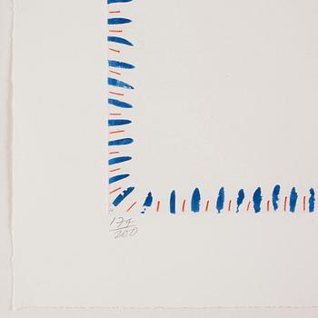 David Hockney, The Blue Guitar (Title Page), from the portfolio 'The Blue Guitar'.