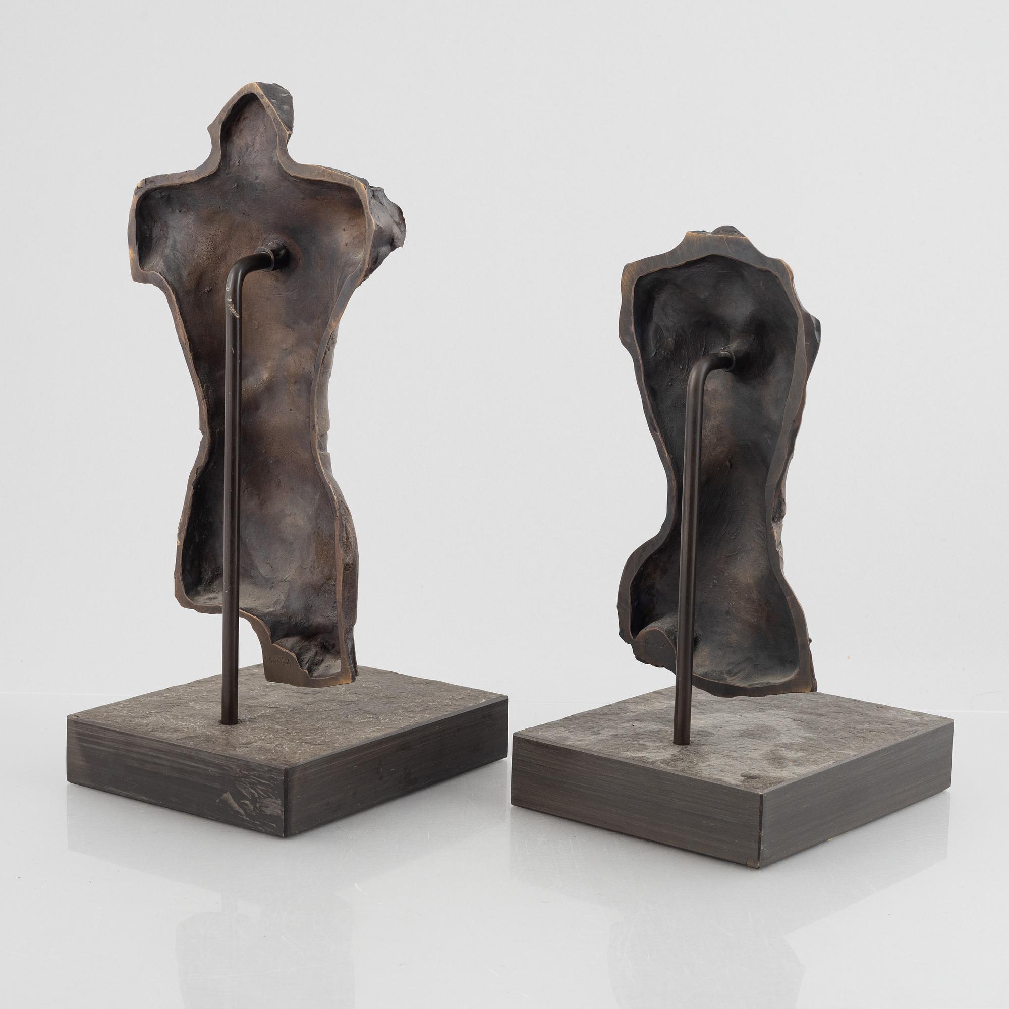 Paul Wunderlich, "Männlicher Torso"/"Weiblicher Torso".