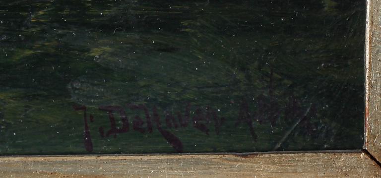 FRANK DE HAVEN, olja på duk, signerad.