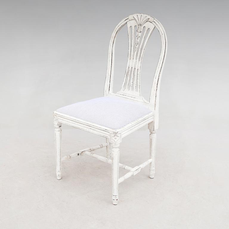 STOLAR, 8 st, gustaviansk stil, 1900-talets andra hälft.