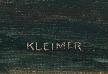 AXEL KLEIMER, olja på duk, ristad sign.