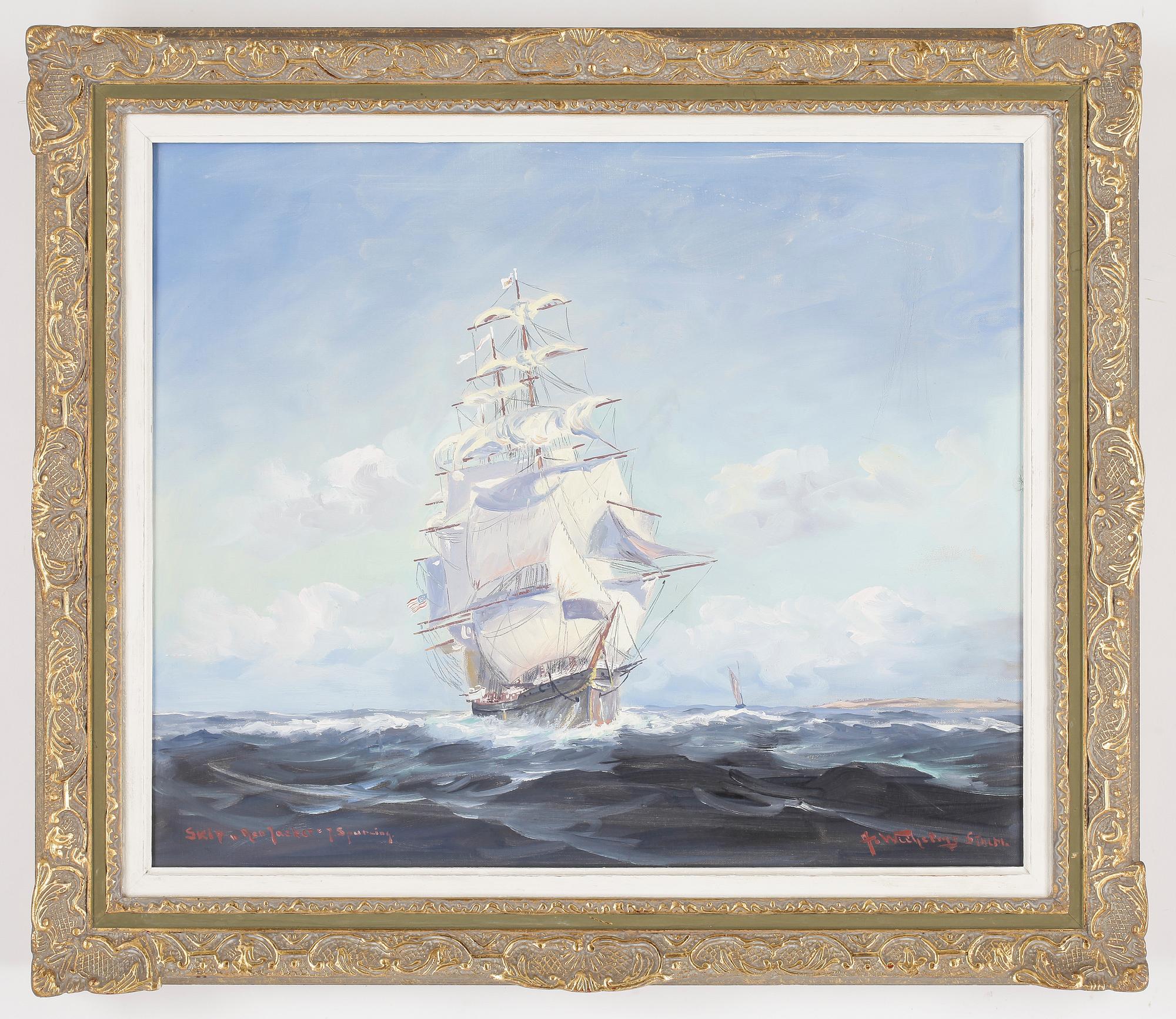 ALEXANDER WILHELMS, olja på duk, otydligt signerad, 1900-tal.