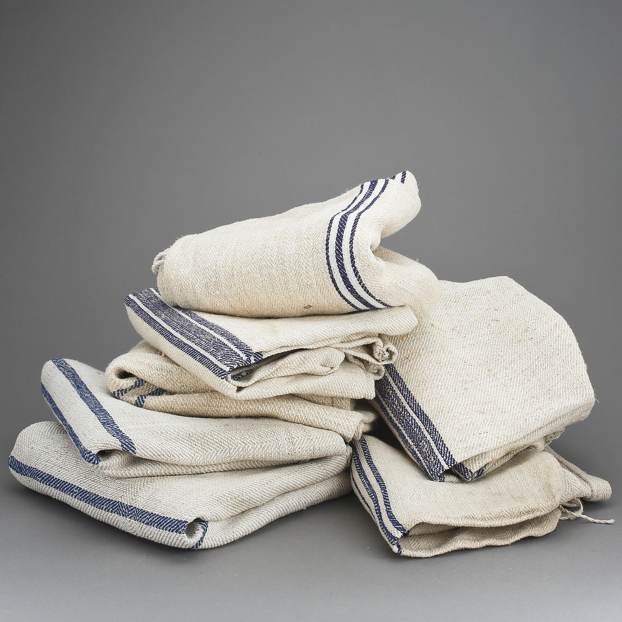 TEXTILSÄCKAR, 7 st, 1900-tal.