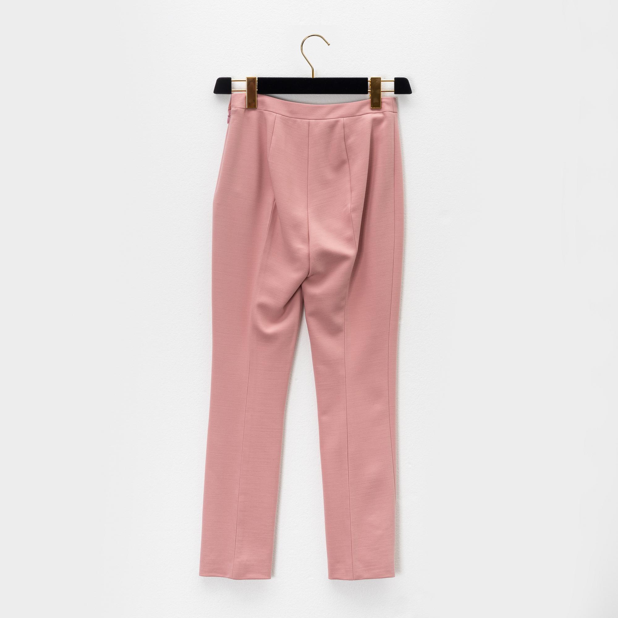 Prada, a pair of pink wool pants, size 36.