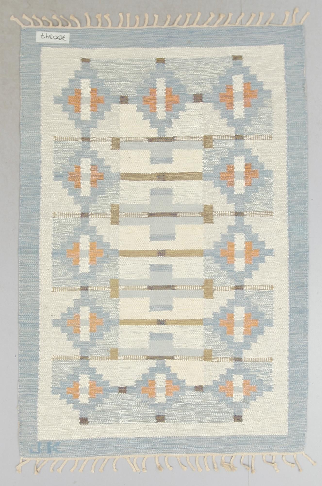MATTA, rölakan, signerad JK, Karin Jönsson. Ca 212 x 144 cm.