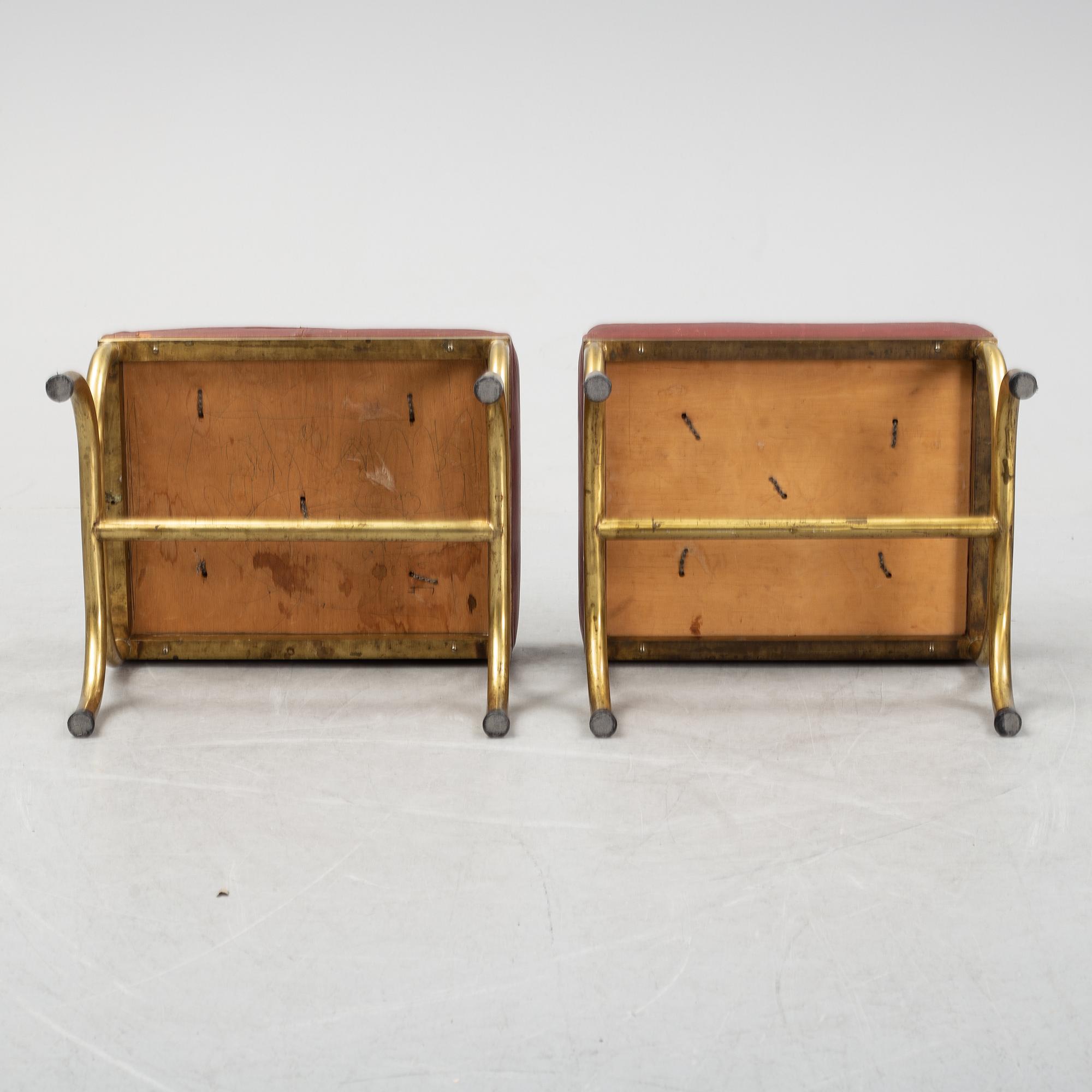 A pair of late 20th century stools.