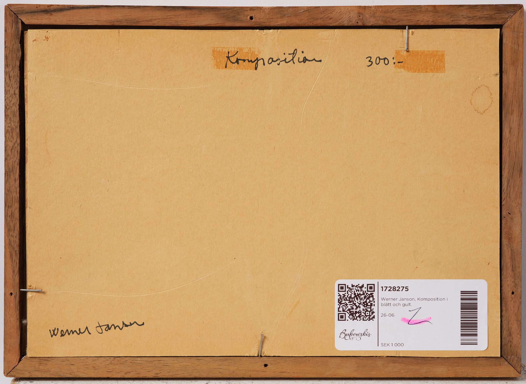 Werner Janson, "Komposition".