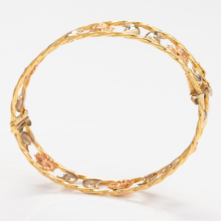 ARMBAND, 18K rött och gult guld. Graziella, Italien.