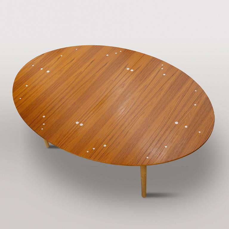 Finn Juhl, dining table, Judas table, "Silver table", House of Finn Juhl period,.