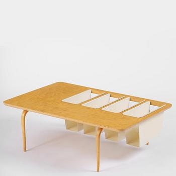Bruno Mathsson, a magazine table, Firma Karl Mathsson, Värnamo, 1964.