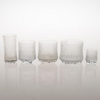TAPIO WIRKKALA, Delar till glasservis, 31 st, 'Ultima Thule', Iittala, 1900-talets senare hälft.