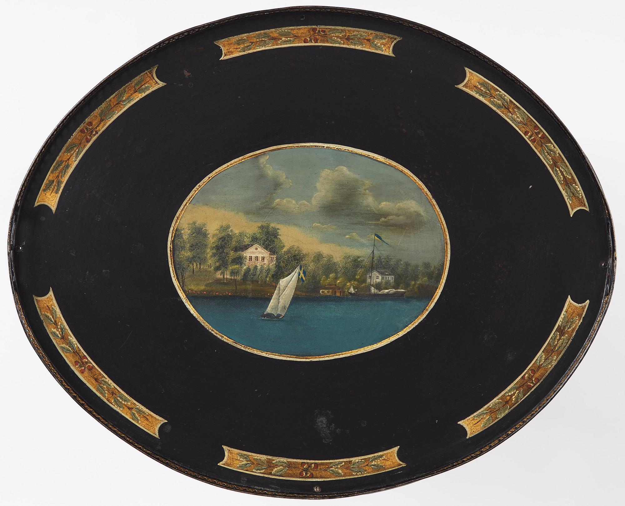 A Gustavian Tea table, by Georg Haupt (master in Stockholm 1770-1784), not signed.
