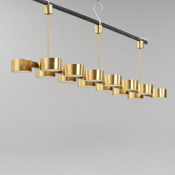 Hans-Agne Jakobsson, a monumental ceiling lamp model T 261/14, Hans-Agne Jakobsson AB, Markaryd, 1950s-60s.