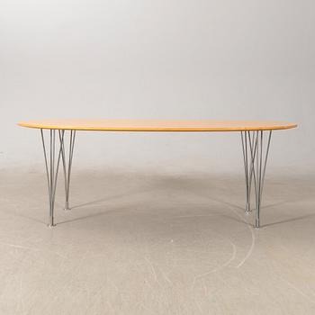 Bruno Mathsson & Piet Hein, coffee table "Superellipse" for Fritz Hansen, Denmark.