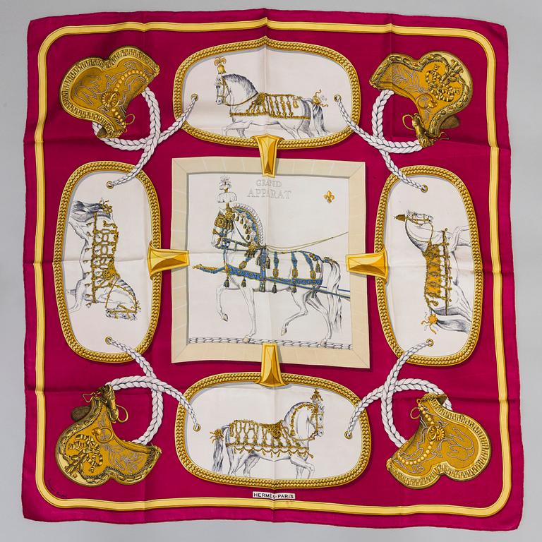 SCARF, "Hermès, "Grand Apparat", issued 1962.