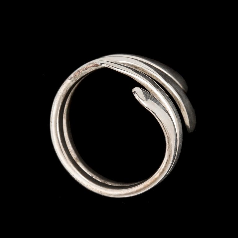 GEORG JENSEN, ring, sterlingsilver, efter 1945.