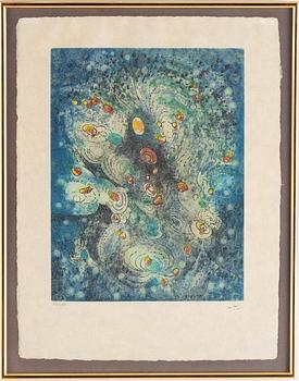 Roberto Matta, 10 st, akvatintetsningar på japanpapper, signerade och numrerade 68/100.