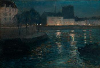 246. Frits Thaulow, Aftonstämning.