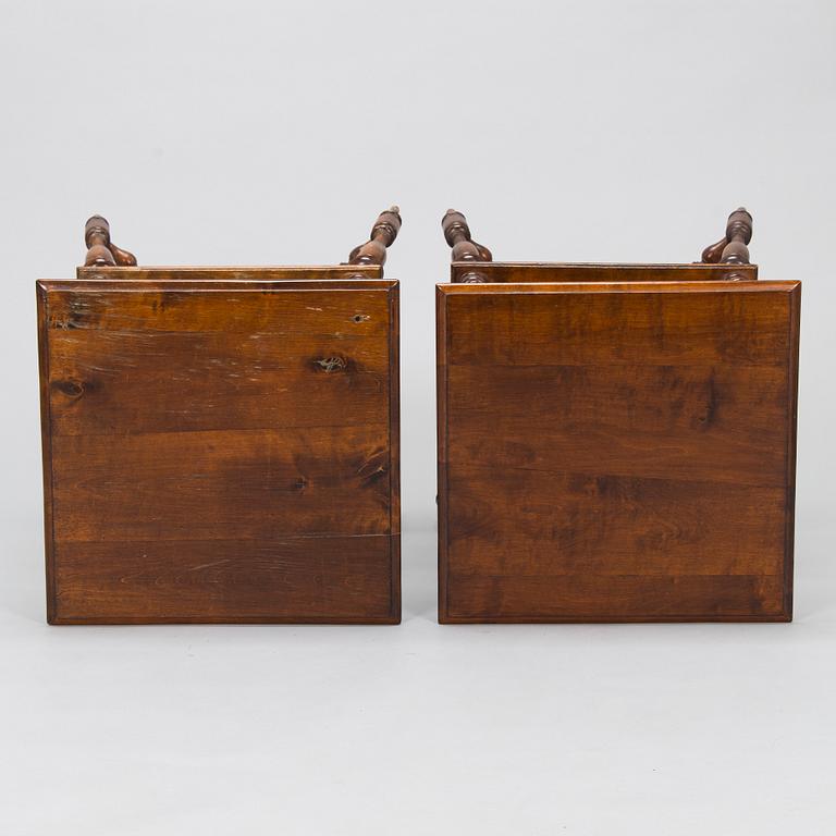 A pair of second half of the 19th century side tables/nightstands.