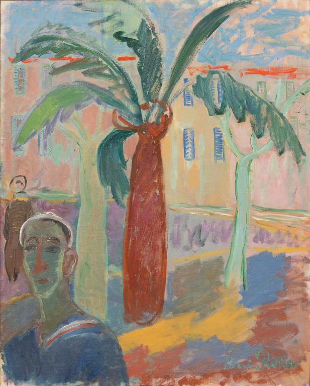 KARIN PARROW, oil on canvas, signed.