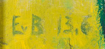 Eero von Boehm, oil on board, signed.