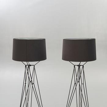 Floor lamp, 2 pcs, 2000s, Frandsen Lightning Denmark.