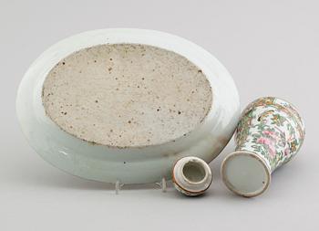 FAT OCH LOCKURNA, porslin, Kanton, Kina, 1800-tal.