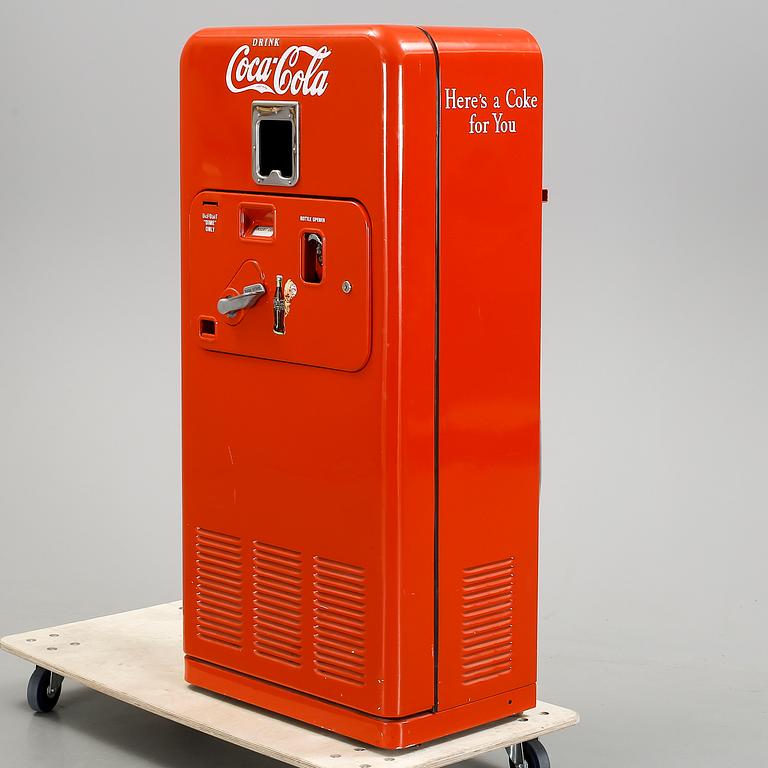 LÄSKAUTOMAT, Coca-Cola, orginalmodell, 1952.