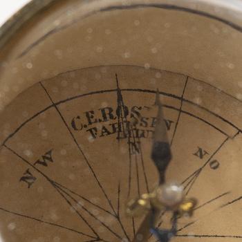 Mine compasses 3 pcs, one marked Rosén Falun, 19th century.