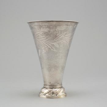 BÄGARE, silver, 1800-talets första hälft, troligen Hudiksvall.