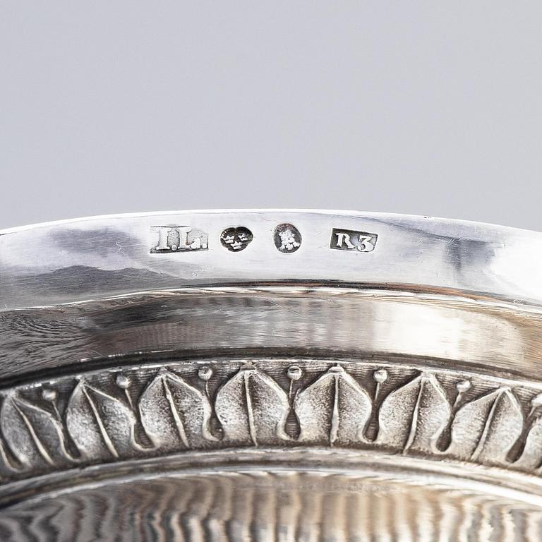 Jonas Lindberg, silver, tekanna, Stockholm 1823.