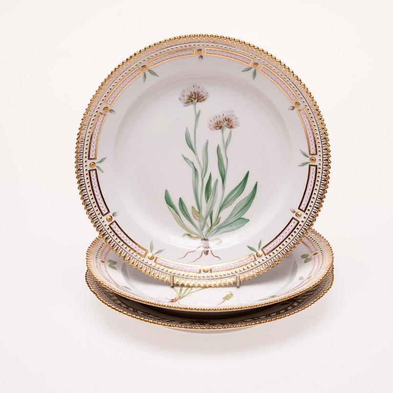 FAT, 3 st, Flora Danica, Royal Copenhagen 1963.