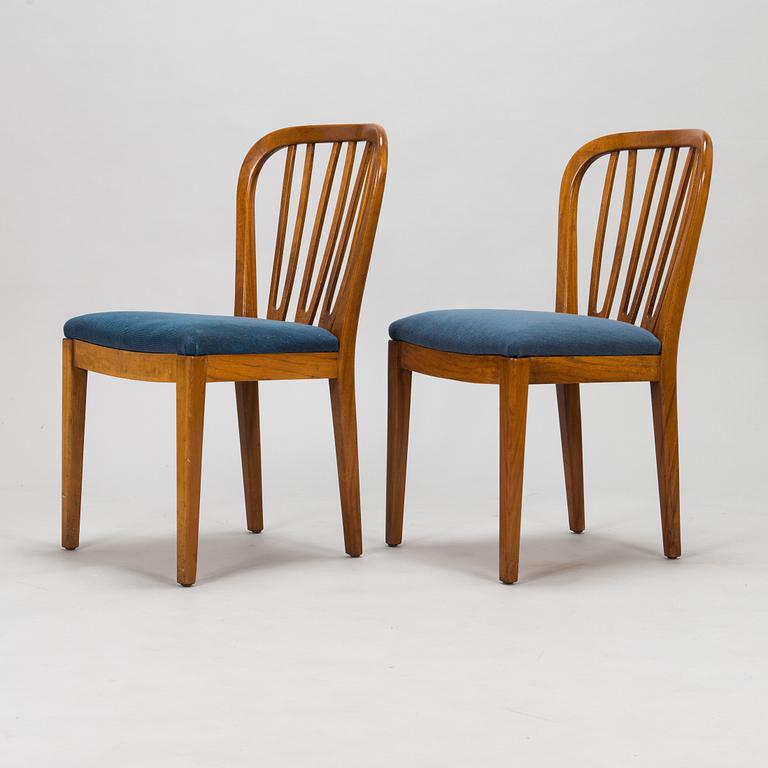 Marianne Boman, a set six 1940's 'Marianne' side chairs for OY Boman Ab.