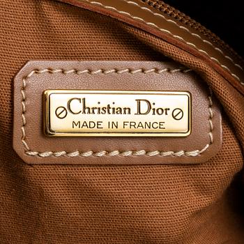 CHRISTIAN DIOR, a canvas and leather weekendbag.