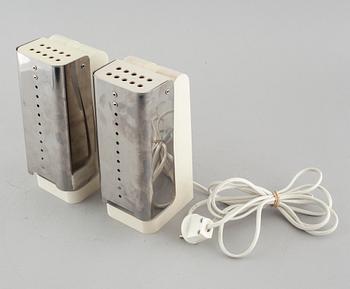 A pair of "Vademecum" table lamps, designed by Joe Colombo for Kartell, 1960/70s.