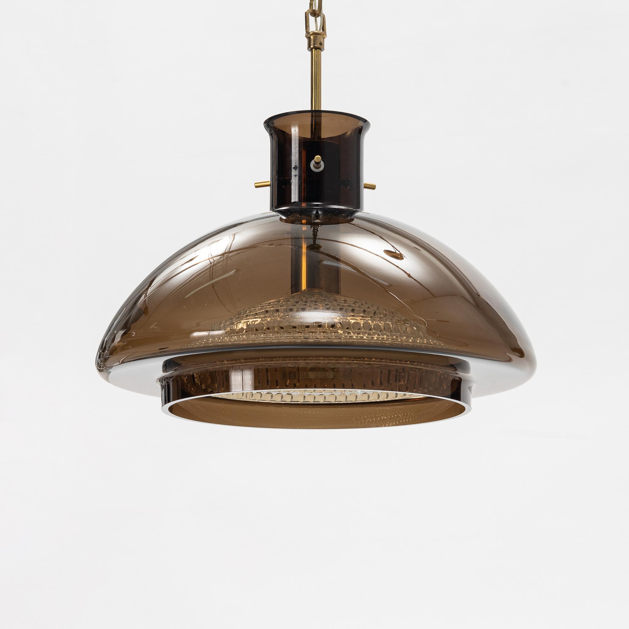 Carl Fagerlund, a glass ceiling light, Orrefors.