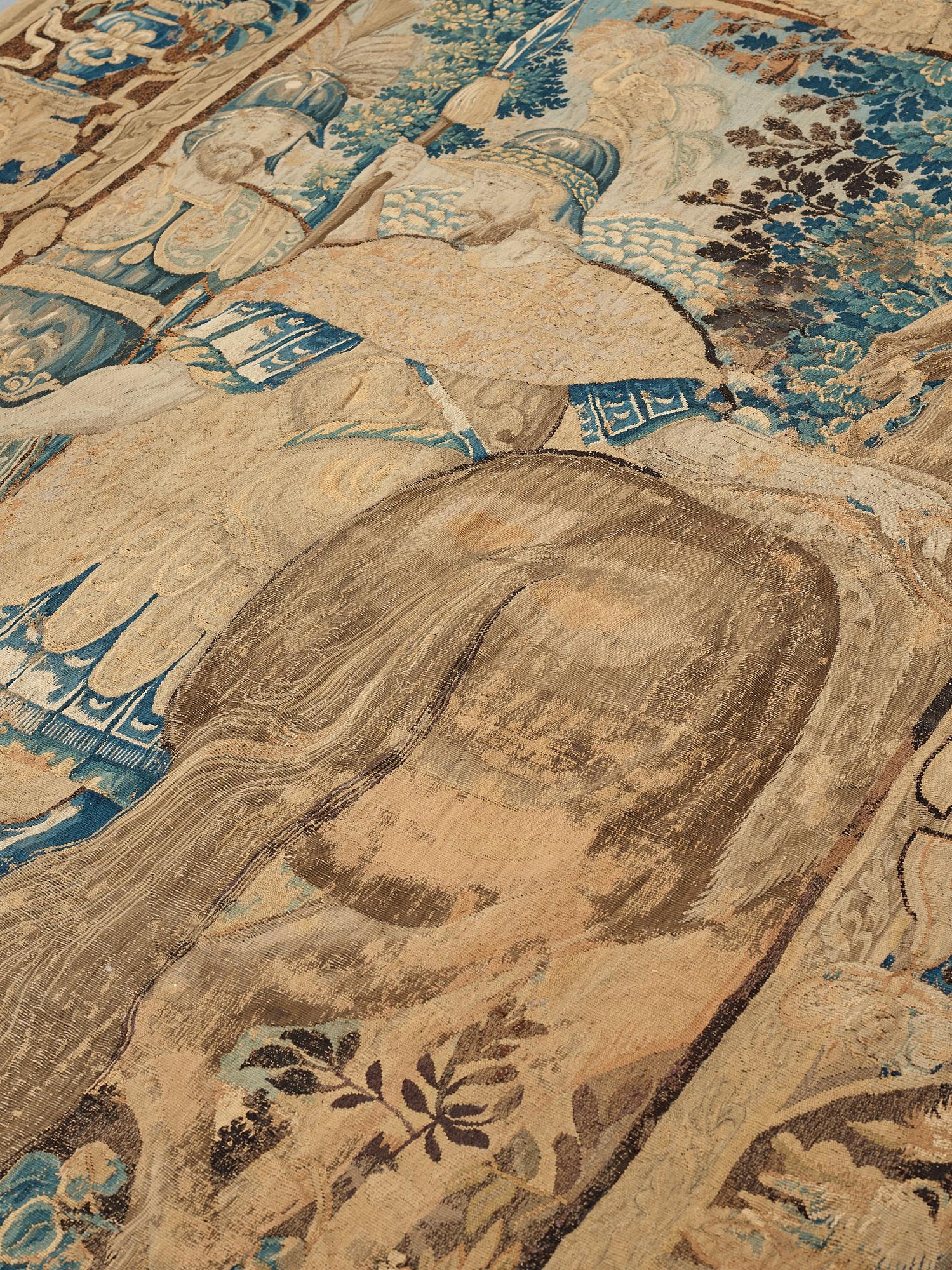 VÄVD TAPET, gobelängteknik, sannolikt "Godfrey of Bouillon", ca 331 x 234,5-237 cm, Flandern 1600-tal.