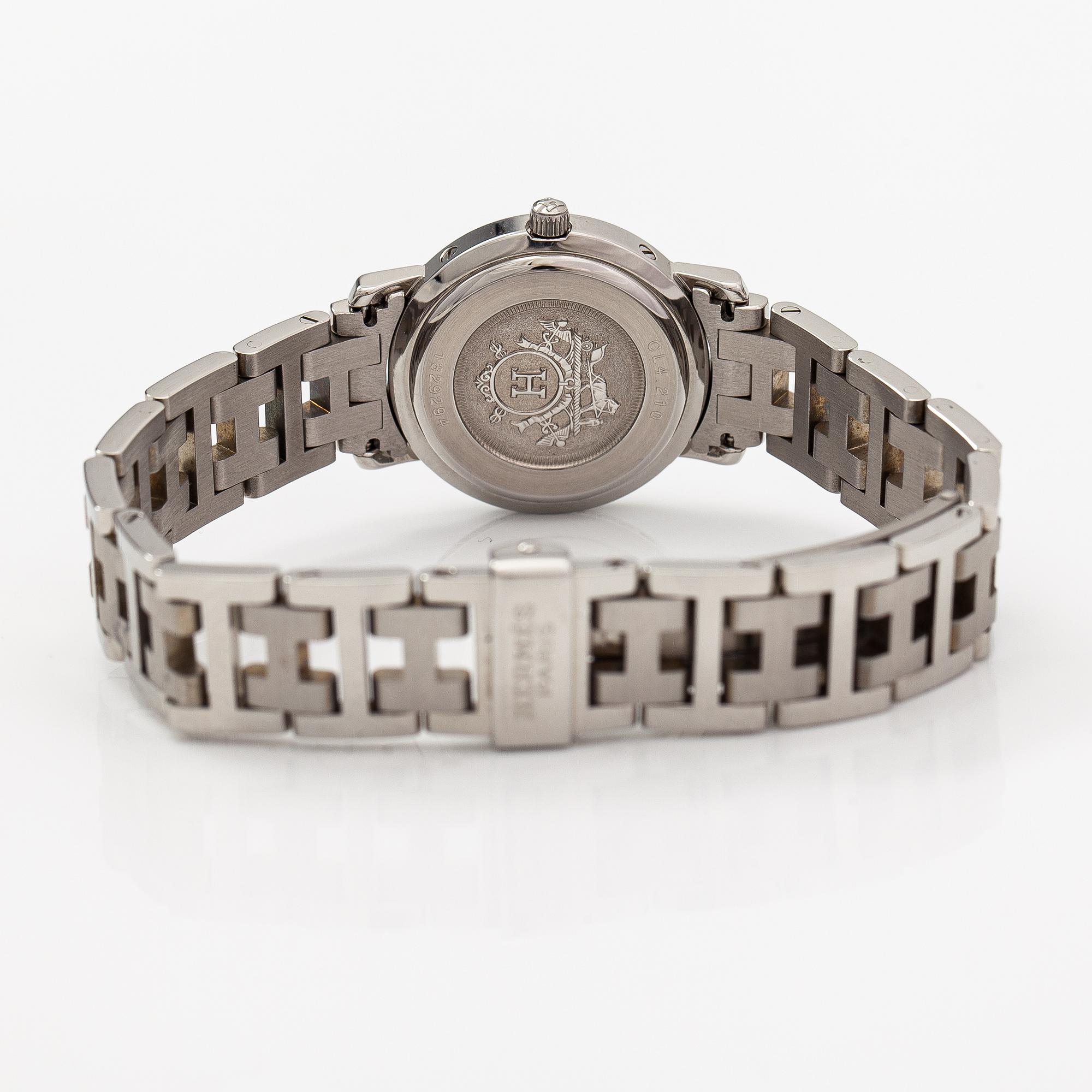 Hermès, Clipper, wristwatch, 24 mm.