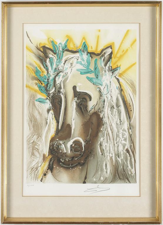 SALVADOR DALI, "Le cheval de printemps", litografi, sign och numr 22/250.