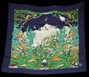 SCARF, siden, "Sichuan", design Robert Dallet, Hermès, Paris.