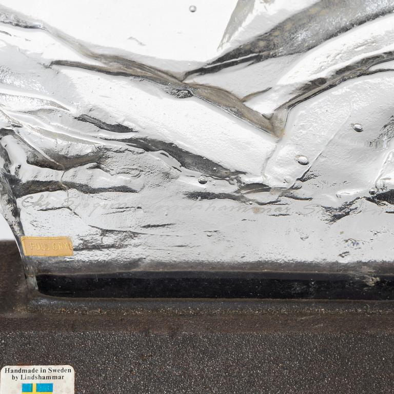 Christer Sjögren, sculpture, glass, Lindshammar.