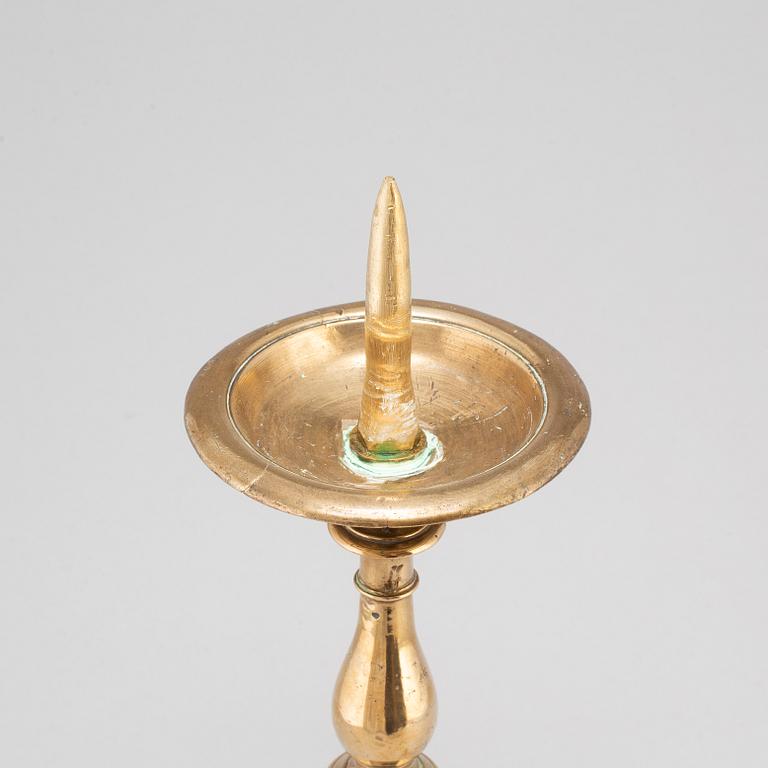 LJUSSTAKE, brons, 1600-tal.