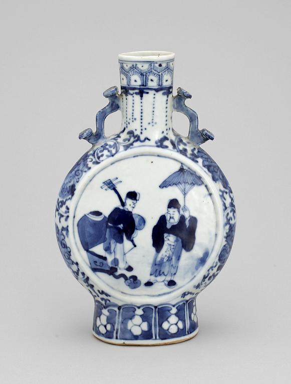 PILGRIMSFLASKA, porslin, Kina, 1800-tal.